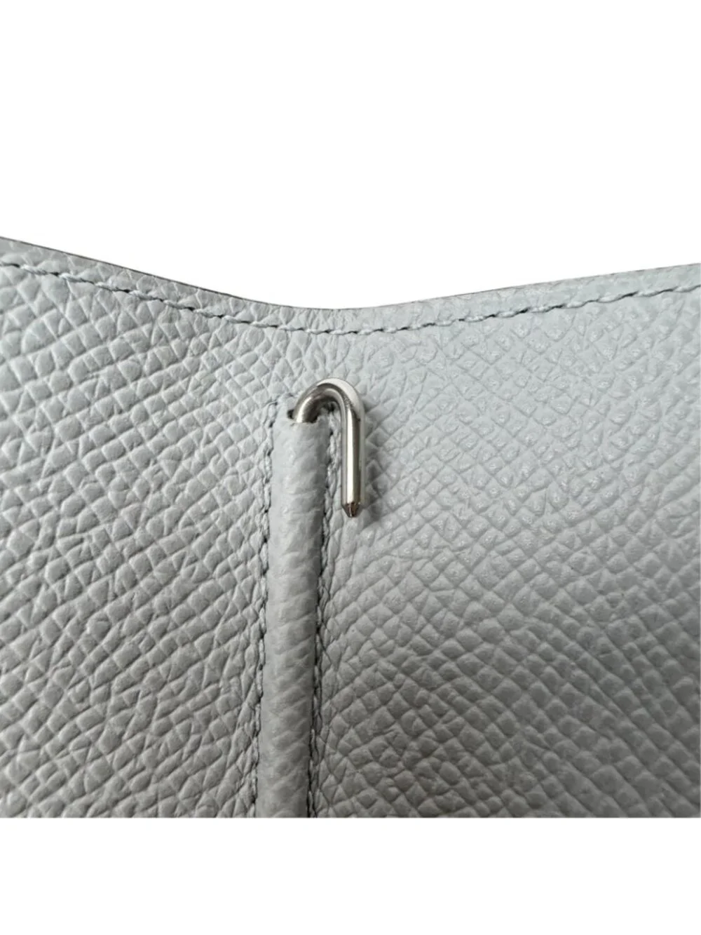 Hermes Agenda GM Notebook Cover Silver Epsom